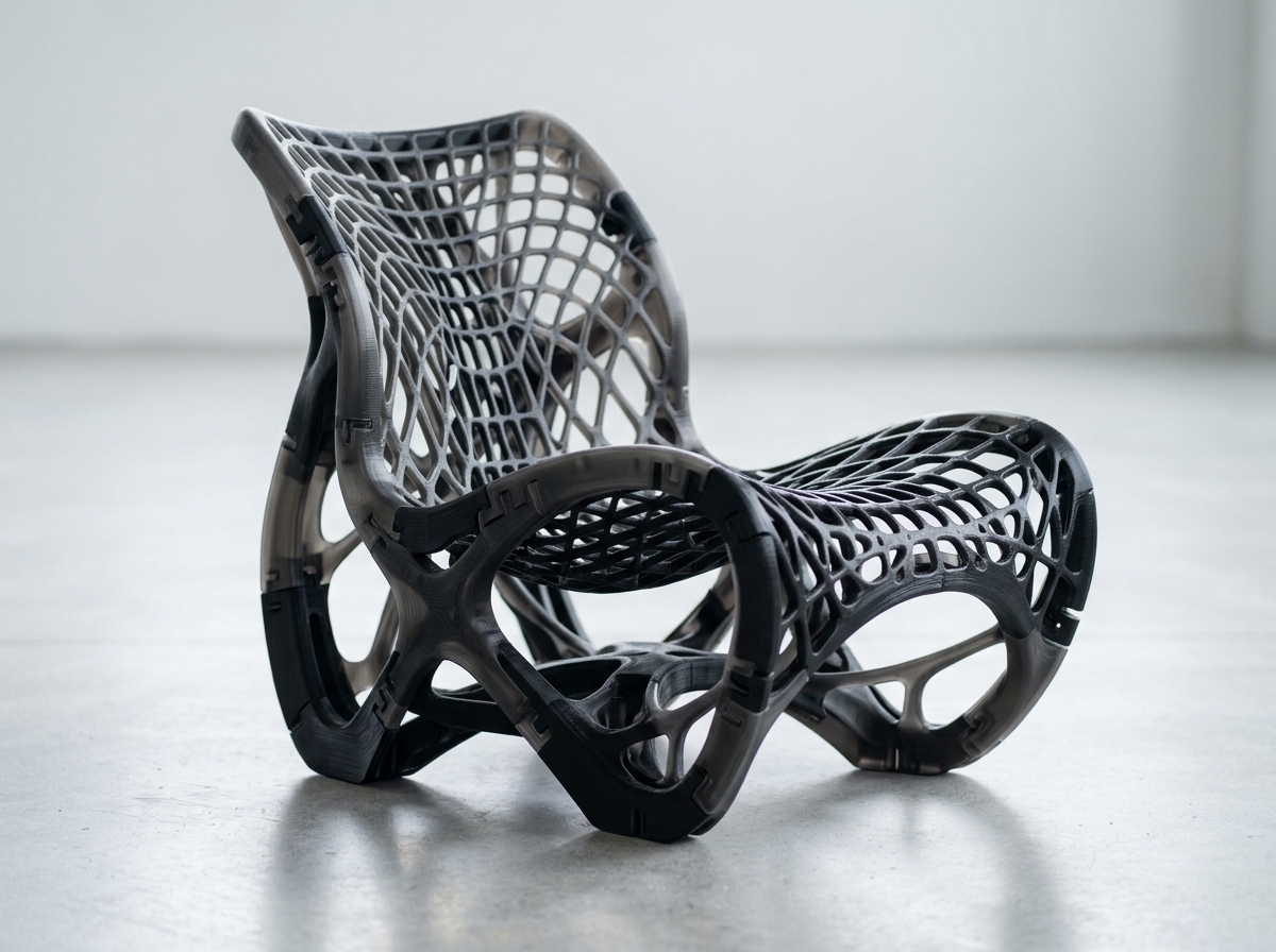 Ergonomic Fluid Lounge Chair