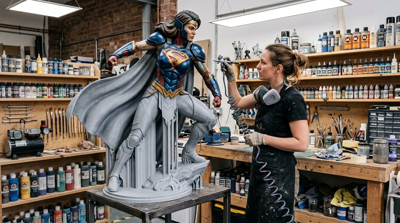 2-Meter Promotional Superhero Statue